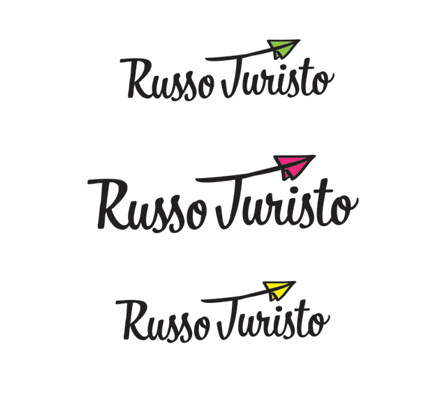 Создание логотипа онлайн-сервиса Russo Turisto - разные варианты